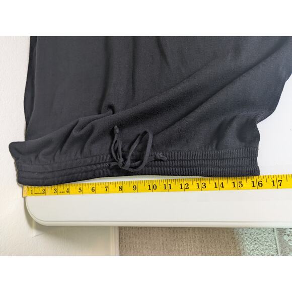 Lauren Ralph Lauren Cotton Black Knit Drawstring Maxi Skirt Women L Capsule - Picture 11 of 12